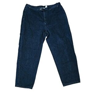Liz Claiborne Elisabeth Jean size 18 straight blue 100%cotton